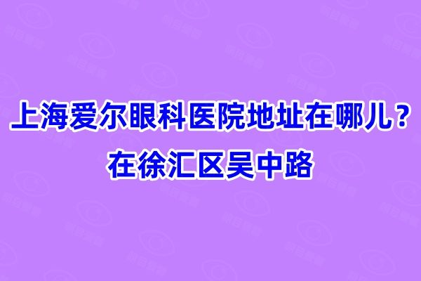 上海爱尔眼科医院地址在哪儿web508.com
