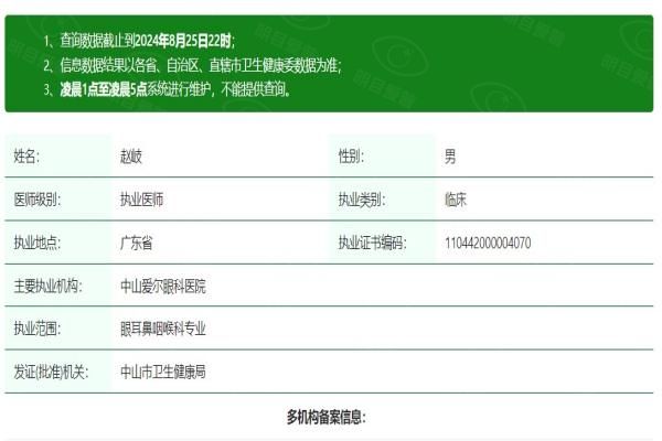 中山爱尔眼科医院赵岐医生web508.com