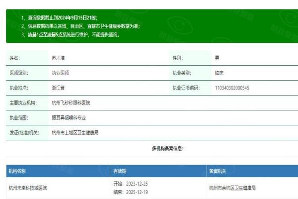 杭州飞秒秒眼科医院苏才培院长web508.com