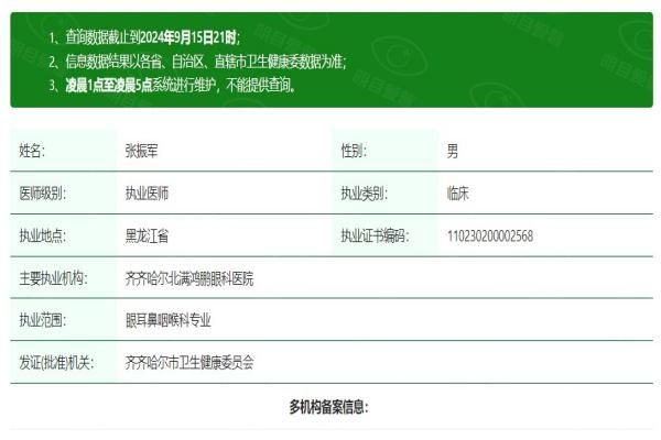 齐齐哈尔北满鸿鹏眼科医院张振军 医生web508.com