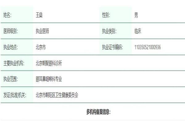 北京朝聚眼科医院的王燊医生web508.com