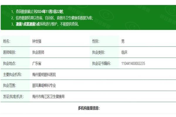梅州爱明眼科医院钟世强医生web508.com