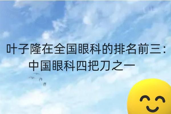 叶子隆在全 国眼科的排名前三web508.com